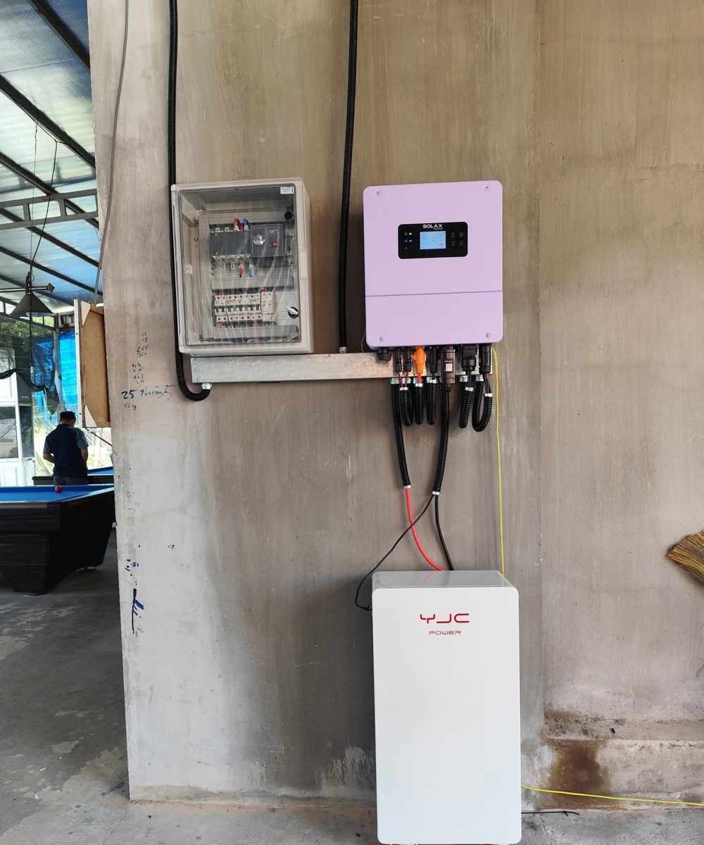 Biến tần hybrid và pin lưu trữ YJC lắp tại một hộ gia đình ở Vĩnh Long