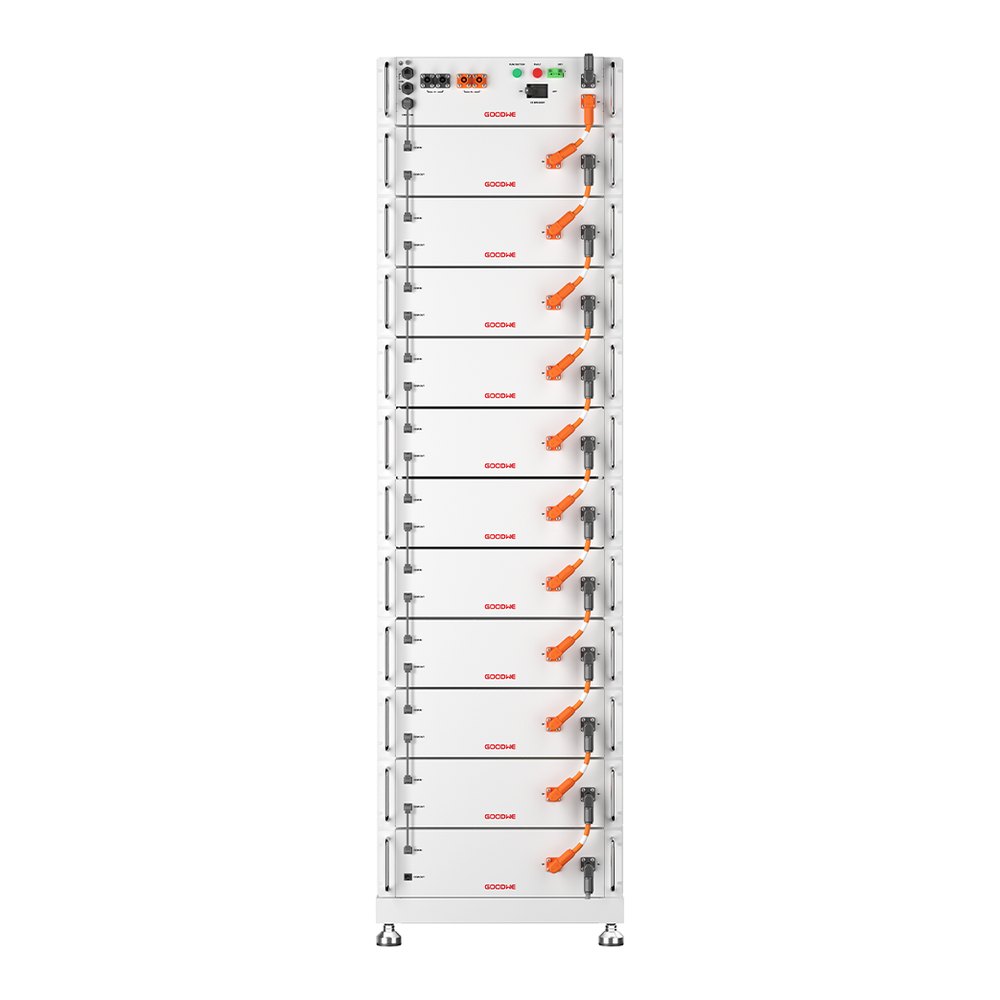 Bộ pin lưu trữ công nghiệp GoodWe 51,2kWh áp cao – GW51.2-BAT-I-G10