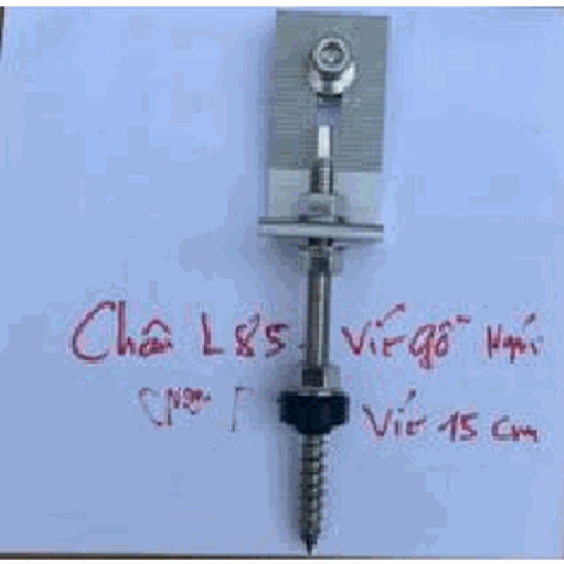 Chân L 80x40 Kèm Vít Gỗ 15cm
