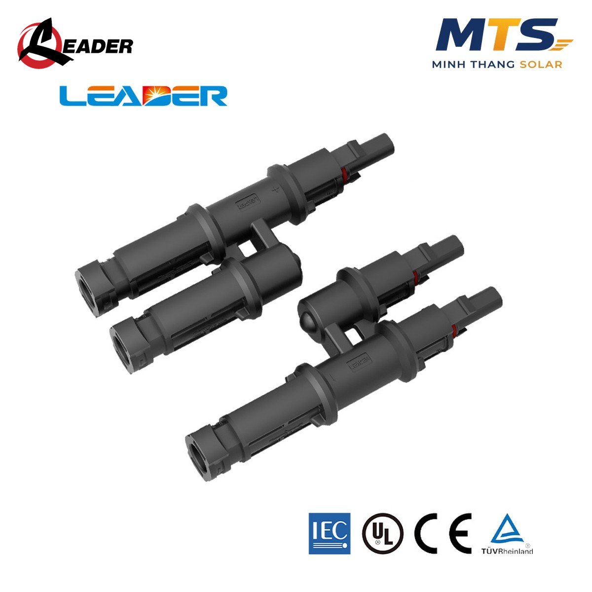Bộ Đầu Nối Jack MC4 Vào 2Y Ra 1 Leader Chính Hãng