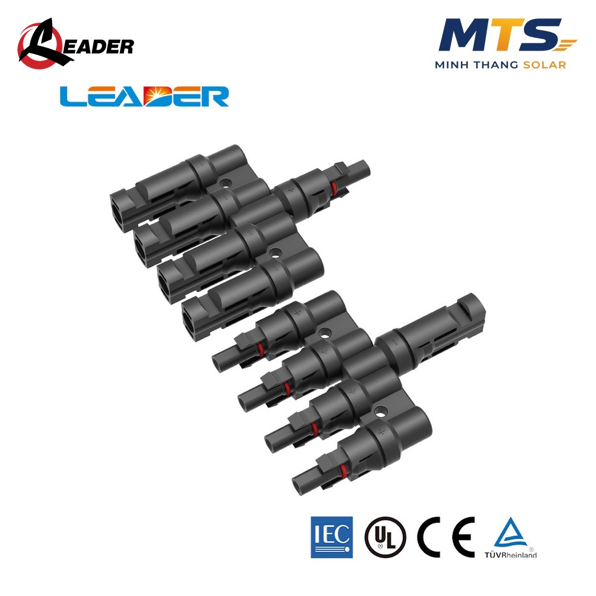 Bộ Đầu Nối Jack MC4 Vào 4T Ra 1 Leader Chính Hãng
