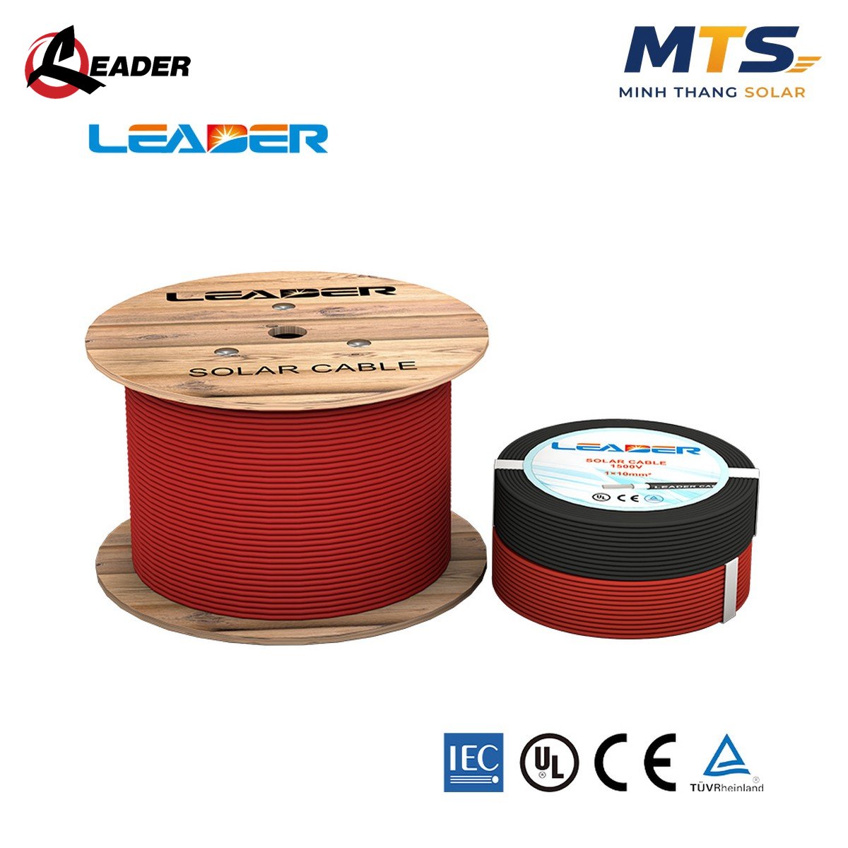 Dây cáp điện DC Leader 6.0mm² năng lượng mặt trời