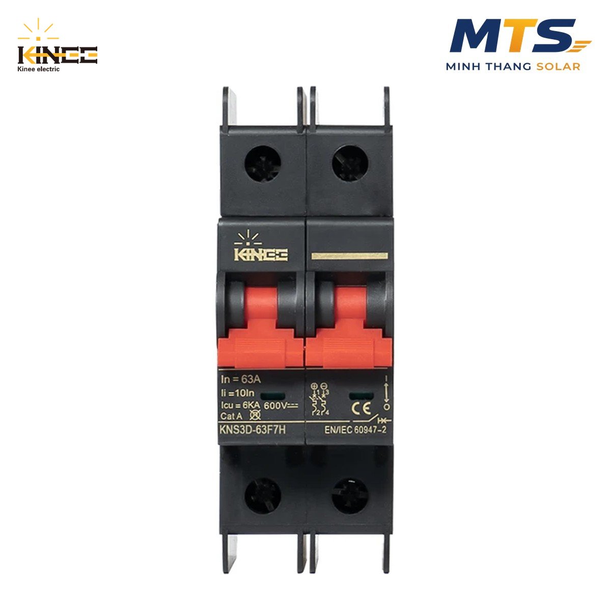 CB DC Điện Mặt Trời 2P 63A 600V – KINEE KNS3-63DC