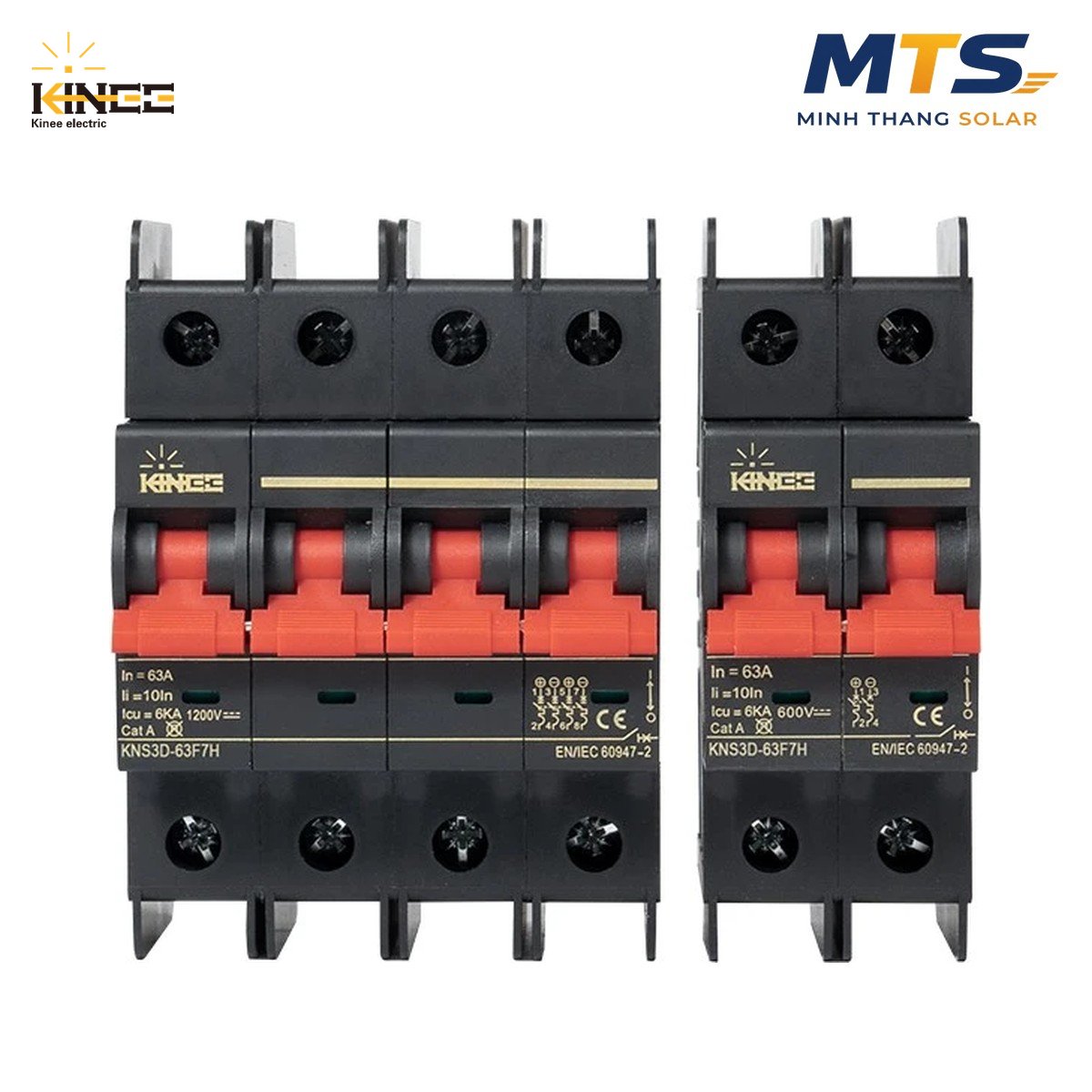 CB DC Điện Mặt Trời 4P 1000V – KINEE KNS3-63DC (63A – 6kA)