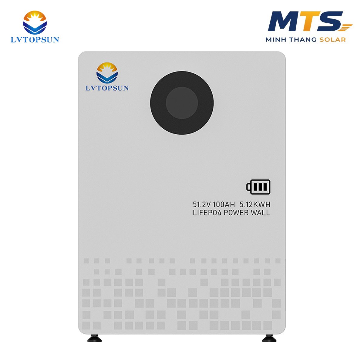 Pin Lưu Trữ Điện Mặt Trời Lithium LVTOPSUN 5.12Kwh 51.2V 100AH