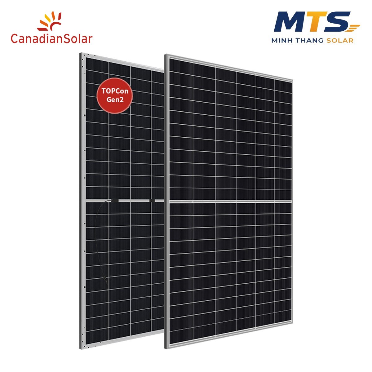 Tấm pin năng lượng mặt trời Canadian Solar 620W 2 mặt kính
