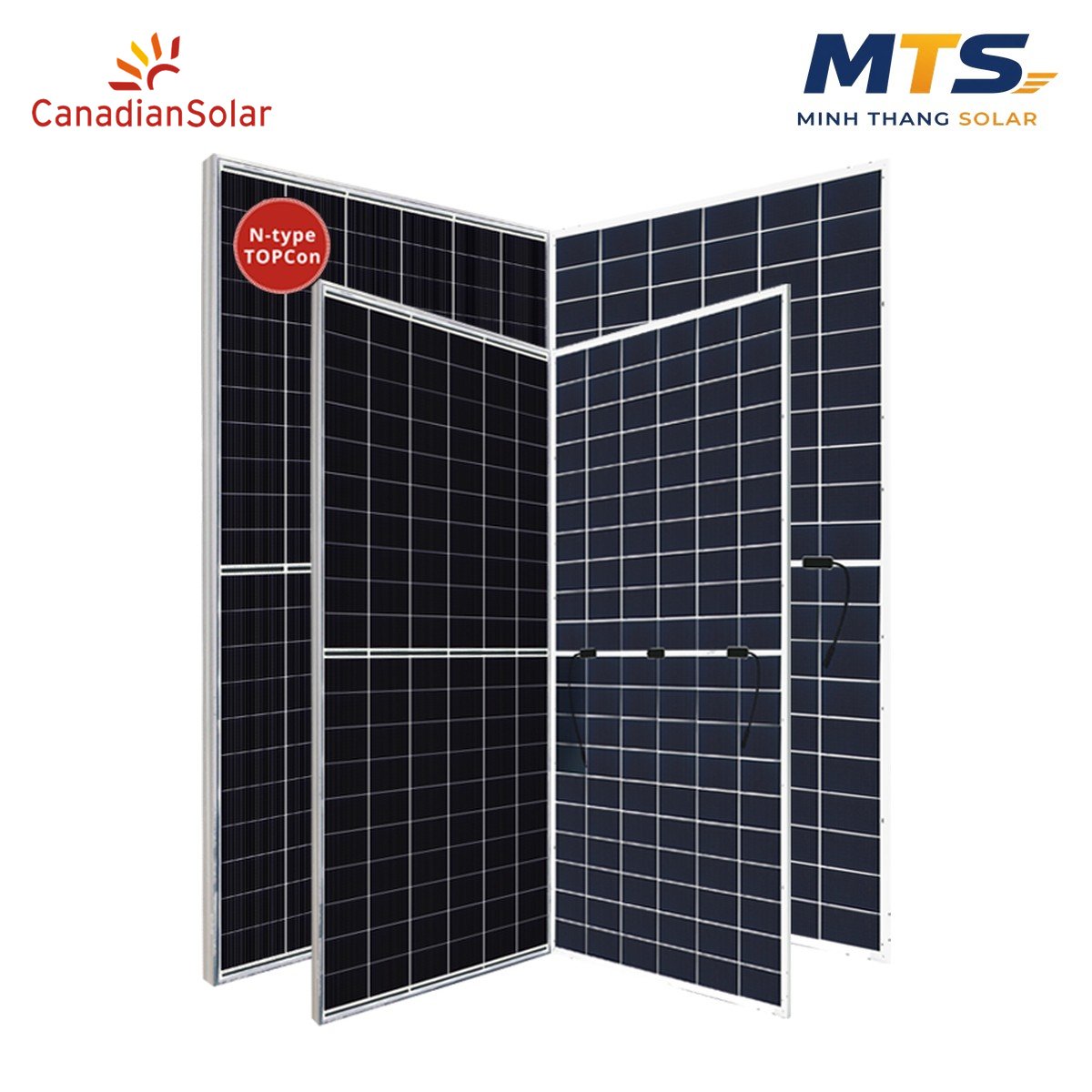 Tấm pin năng lượng mặt trời Canadian Solar 715W 2 mặt kính