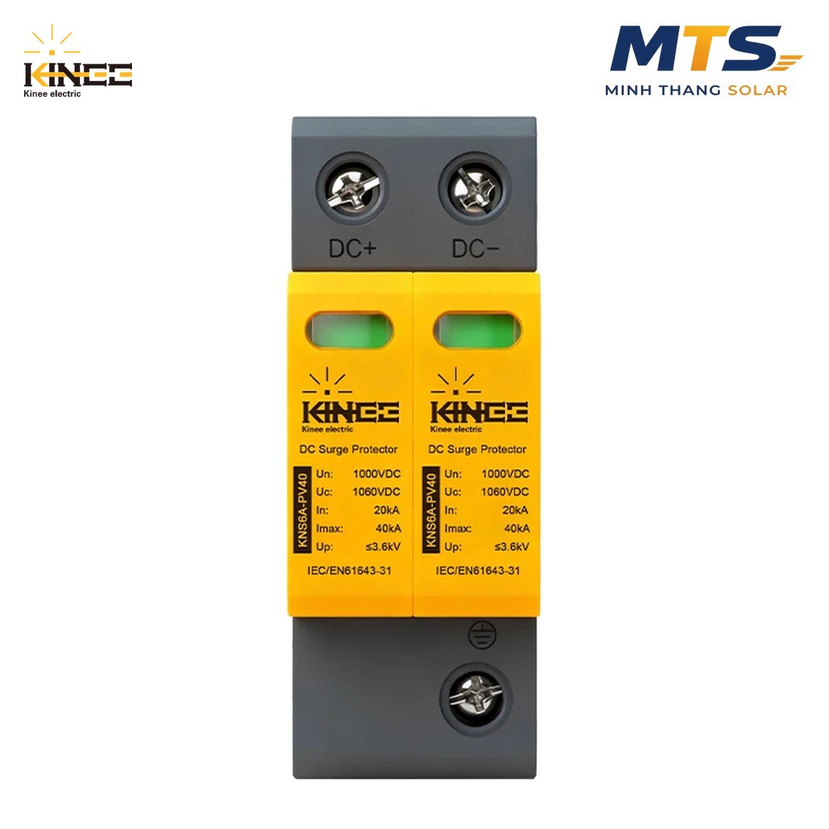 Thiết Bị Chống Sét Lan Truyền DC 2P 500V – KINEE SPD 40kA