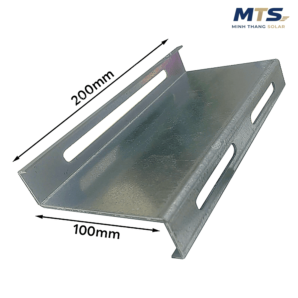Bát Z Mái Tôn 100x200mm Dày 2mm Thép Mạ Kẽm
