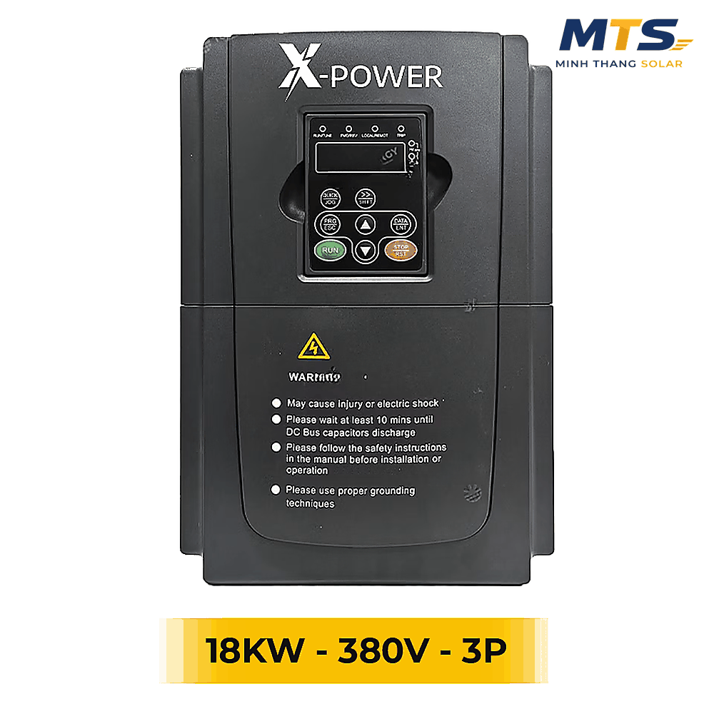 Biến Tần Bơm Nước Năng Lượng Mặt Trời 18kW 380V 3 Pha XPOWER