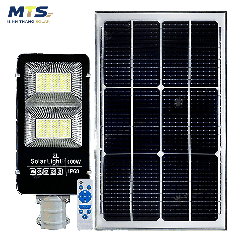 Đèn Bàn Chải Năng Lượng Mặt Trời 100W