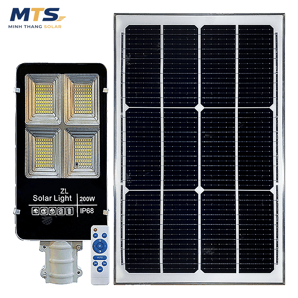Đèn Bàn Chải Năng Lượng Mặt Trời 200W