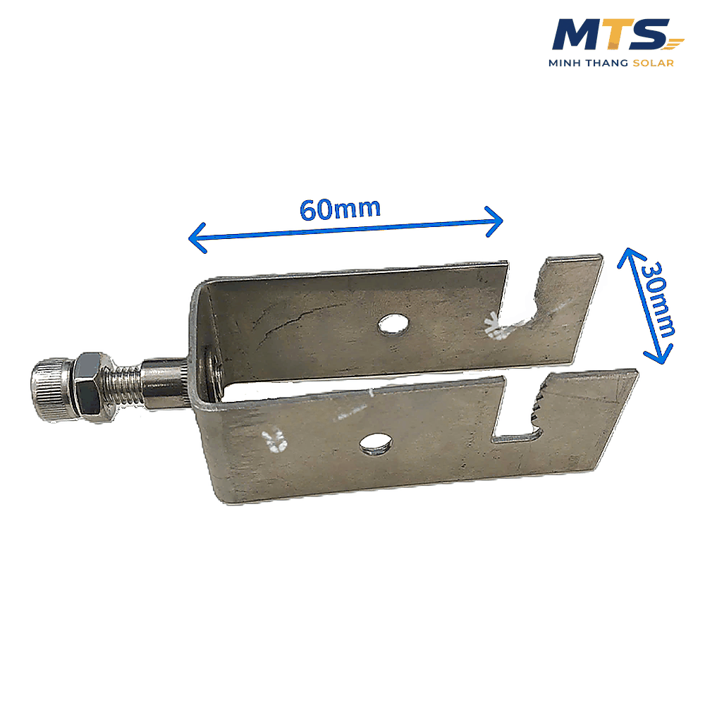 Kẹp U Inox 30×60 Kèm Ốc Bulon