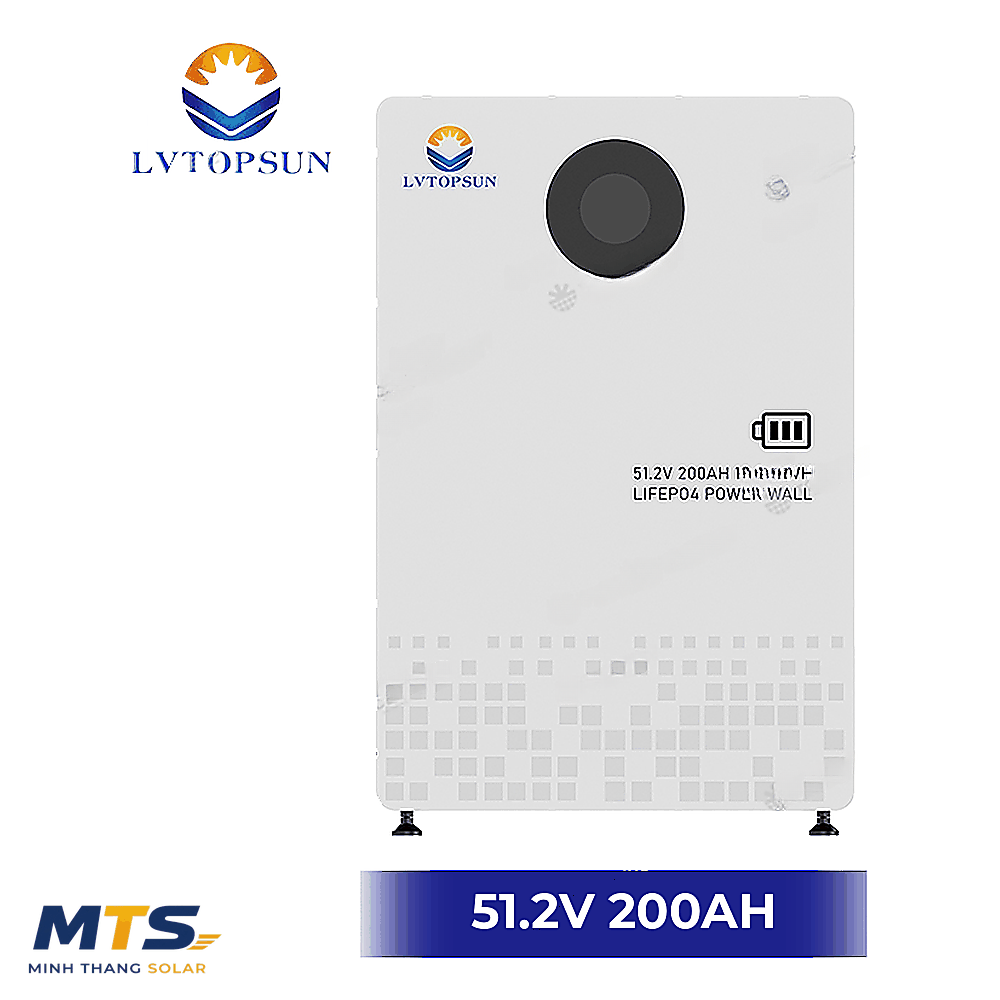 Pin Lưu Trữ Điện Mặt Trời Lithium LVTOPSUN 10.24Kwh 51.2V 200Ah