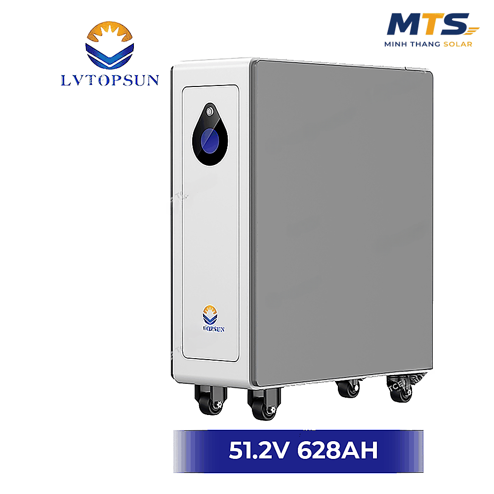 Pin Lưu Trữ Điện Mặt Trời Lithium LVTOPSUN 32Kwh 51.2V 628Ah