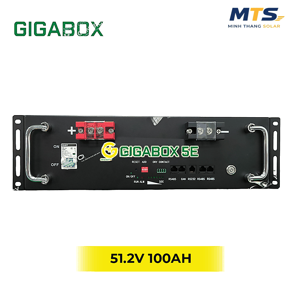 Pin Lưu Trữ Gigabox Battery 5kWh 100Ah 51.2V – Model 5E