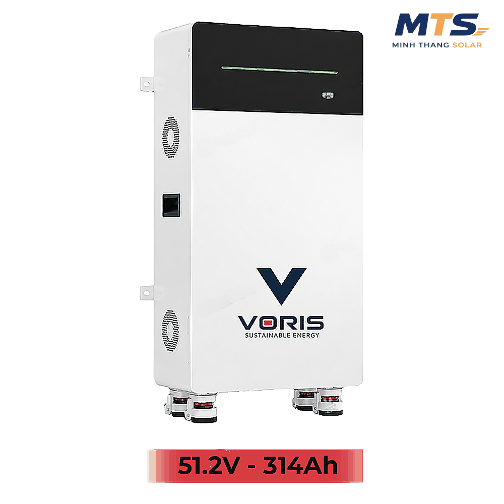 Pin Lưu Trữ Năng Lượng Mặt Trời Voris 16kWh 51.2V 314Ah IP20