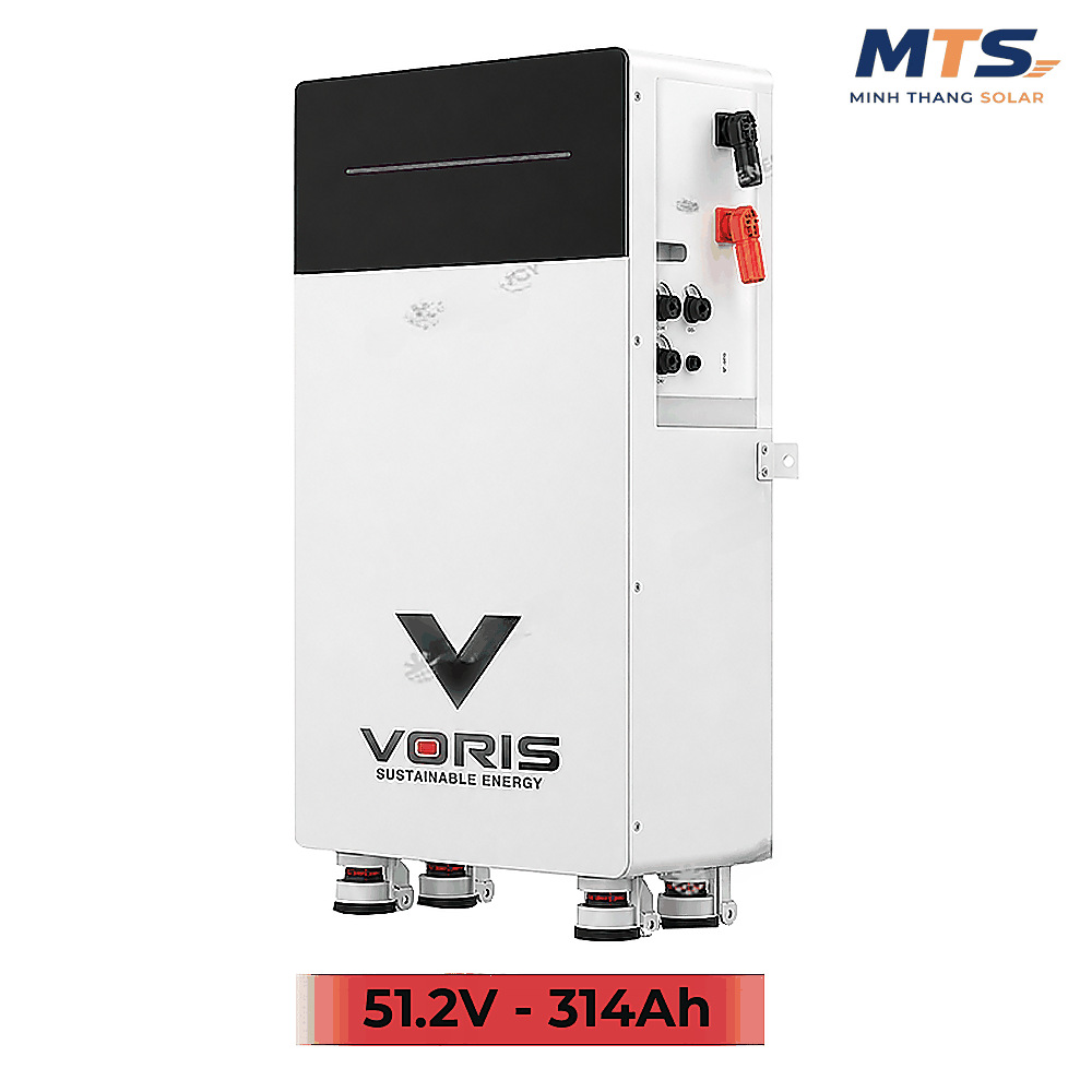 Pin Lưu Trữ Năng Lượng Mặt Trời Voris 16kWh 51.2V 314Ah IP65
