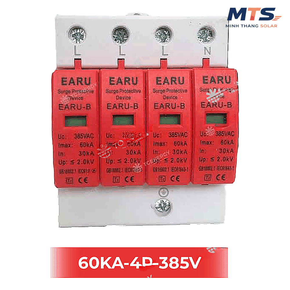 Thiết Bị Chống Sét Lan Truyền AC 4P 385V – EARU SPD 60kA