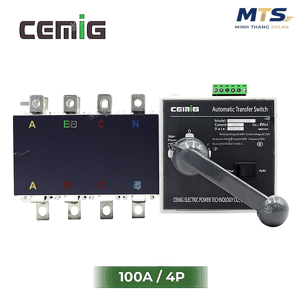 Thiết Bị Đảo Nguồn Tự Động ATS CEMIG 100A/4P