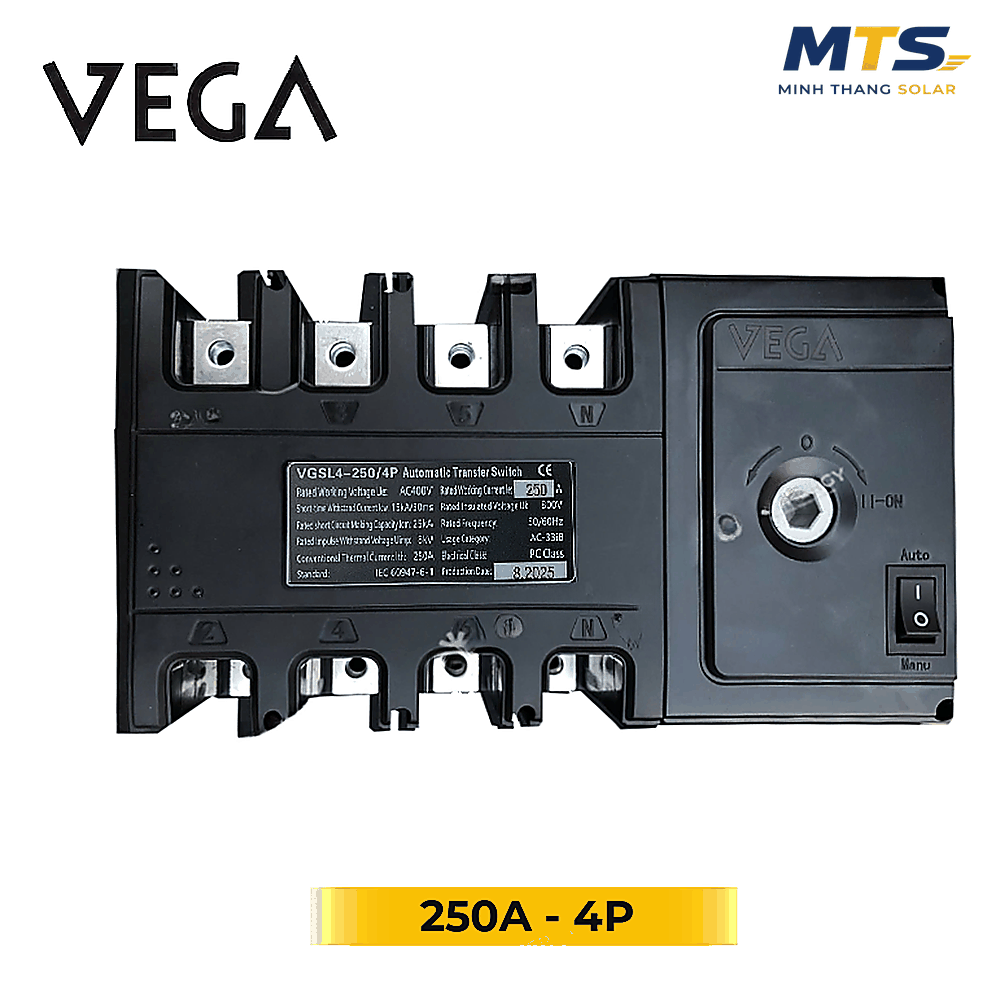 Thiết Bị Đảo Nguồn Tự Động ATS VEGA 250A – 4P (VGSL4-250)