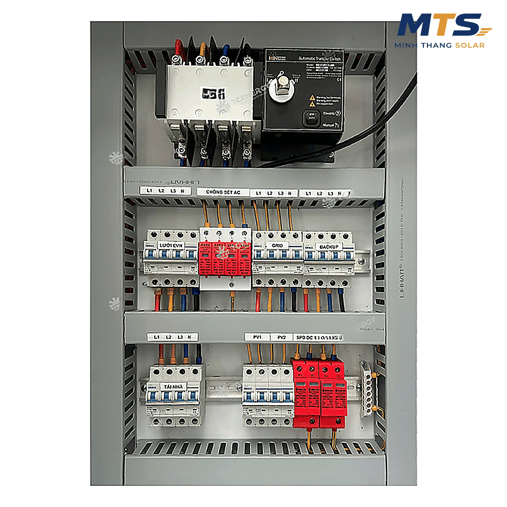 Tủ Điện Hybrid 3 Pha Đấu Sẵn ATS Kinee 100A