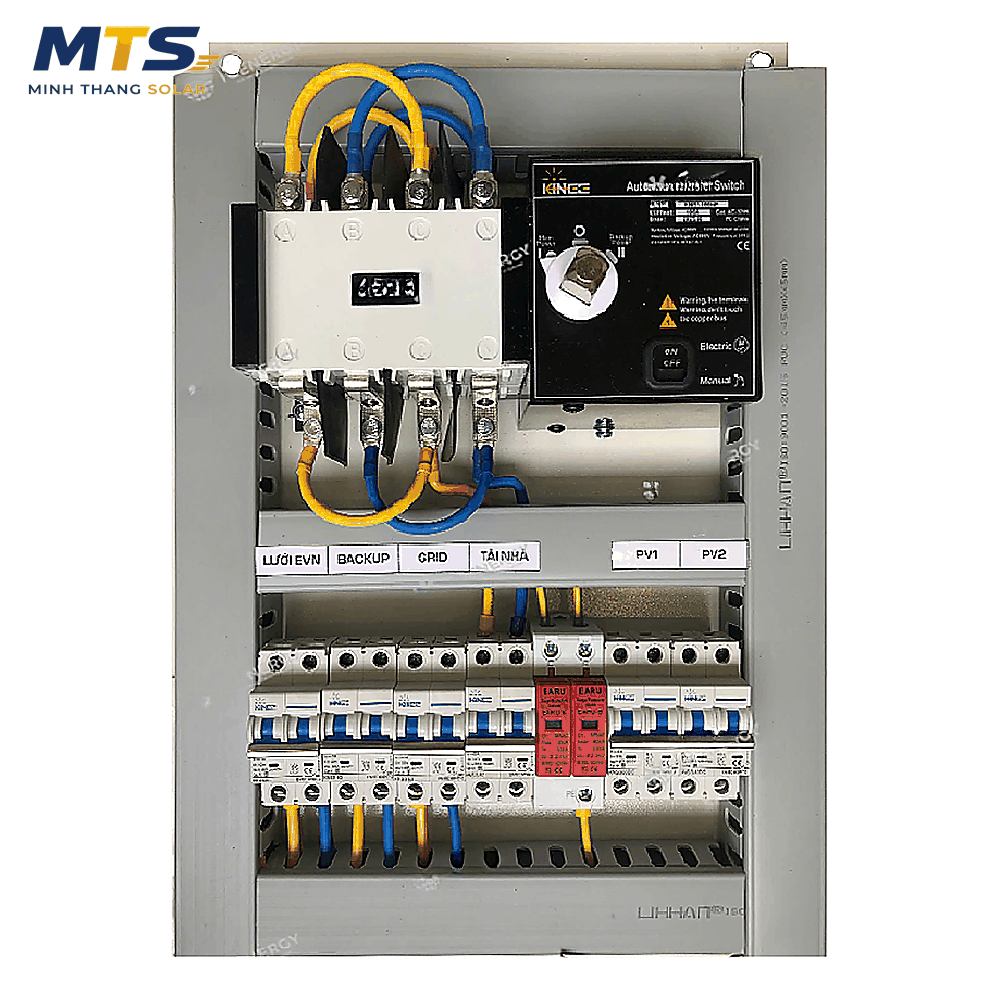 Tủ Điện Hybrid 5 – 6 – 8 – 12 kW Điện Mặt Trời Đấu Sẵn