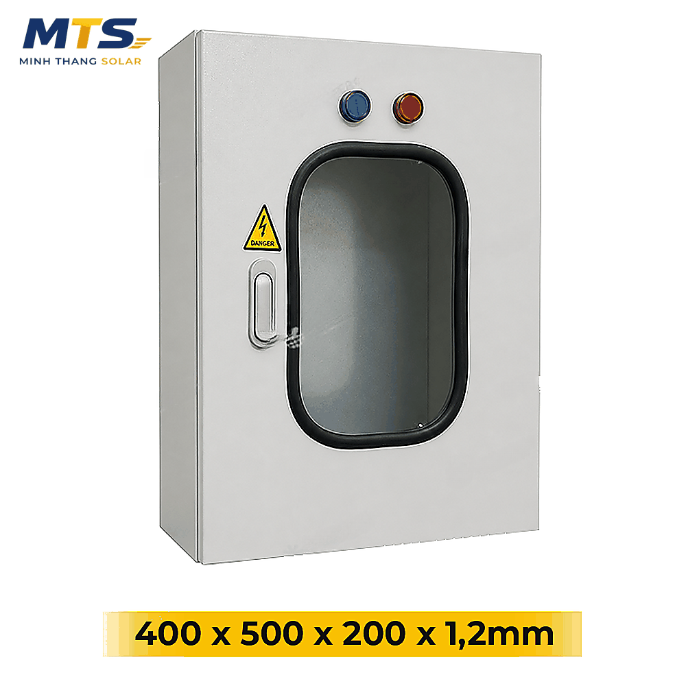 Vỏ Tủ Điện 400×500×200mm Dày 1.2mm Sơn Tĩnh Điện