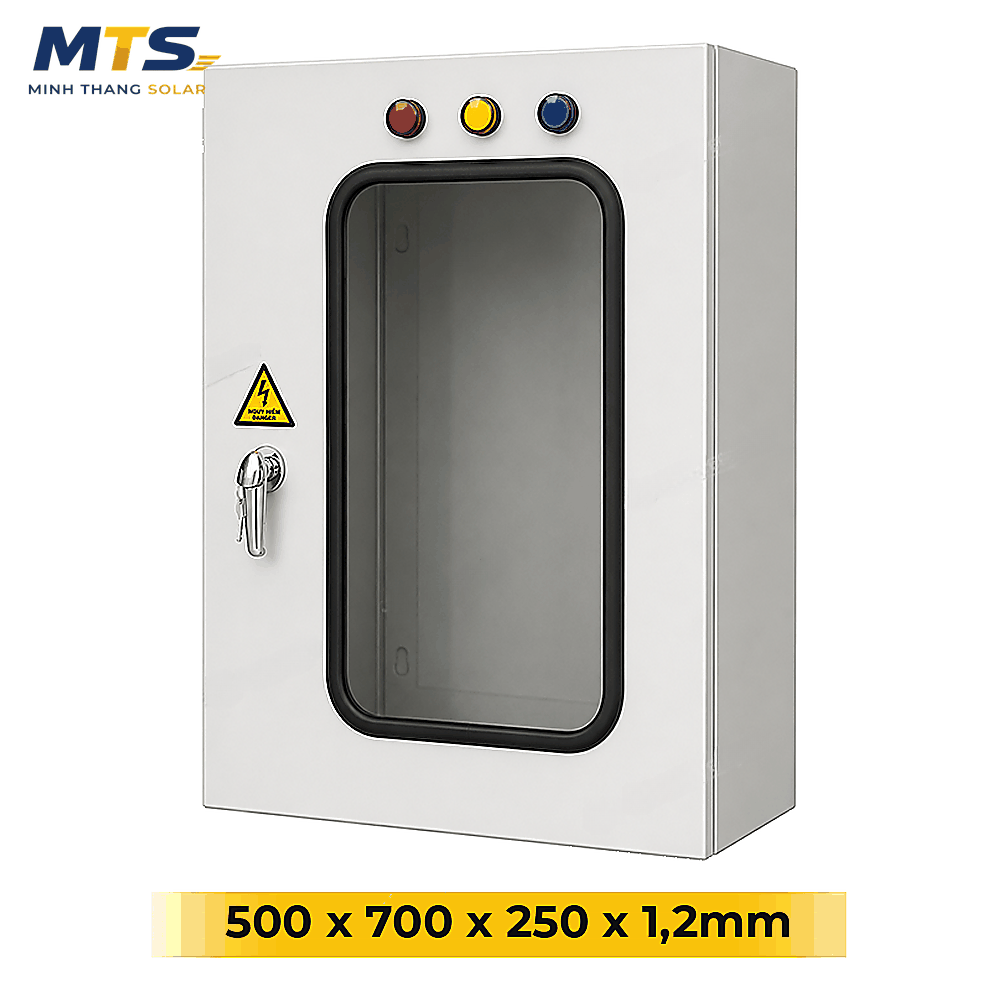 Vỏ Tủ Điện Mặt Trời 500x700x250 Sơn Tĩnh Điện